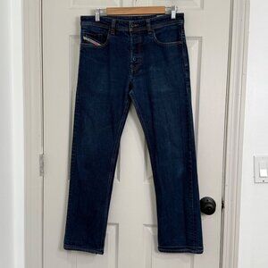 Diesel Larkee Relaxed Jeans Mens‎ 32x27.5 Blue Button Fly Medium Wash Y2K
